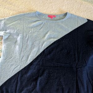 Lilly Pulitzer Light Blue and Black Crewneck Sweater